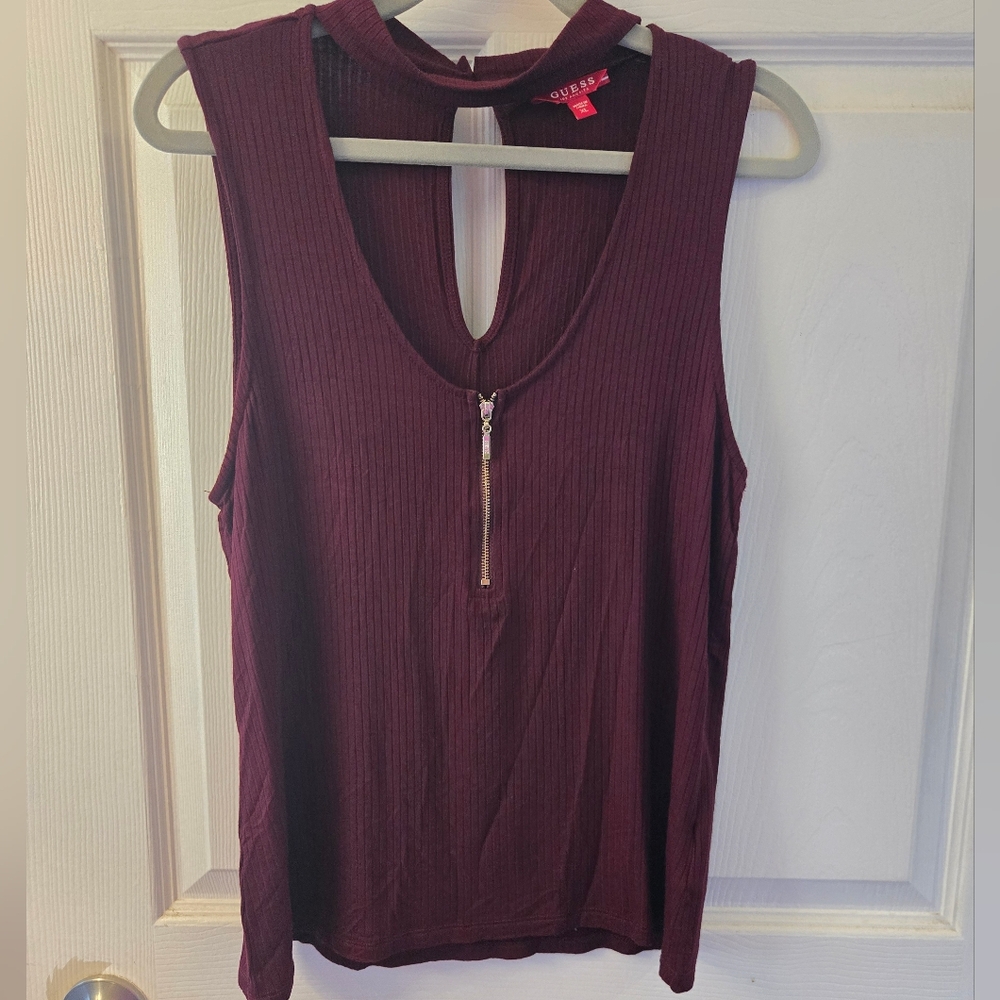 Guess Sleeveless Top with Zipper